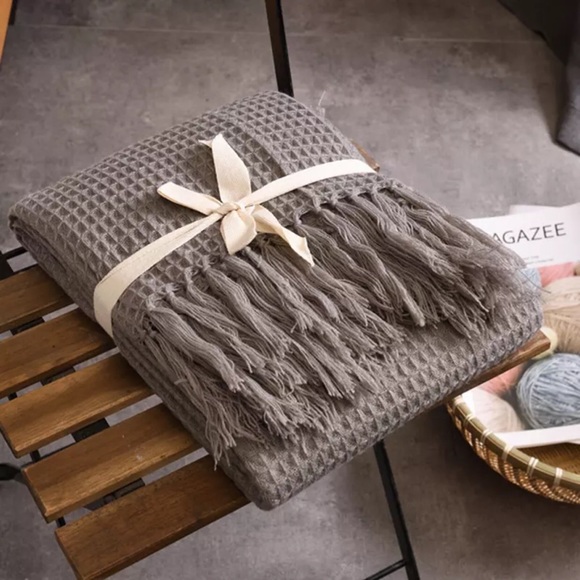Other - Washed waffle bamboo fiber throw blanket